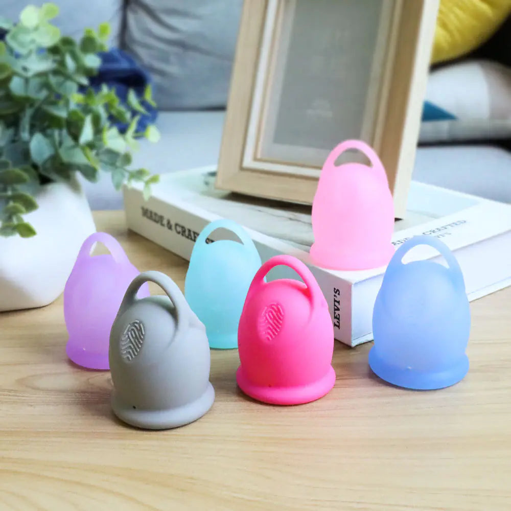 Silicone Menstrual Cup with Pull Ring - Moon Cup
