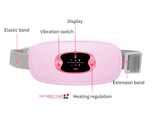 MENSTRUAL VIBRATING HEAT PAD BELT